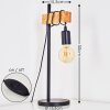 Barbengo Lámpara de mesa Marrón, Negro, 1 luz
