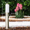 Avize Poste de jardin Acero inoxidable, 1 luz, Sensor de movimiento