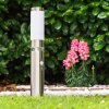 Avize Poste de jardin Acero inoxidable, 1 luz, Sensor de movimiento