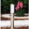 Avize Poste de jardin Acero inoxidable, 1 luz, Sensor de movimiento