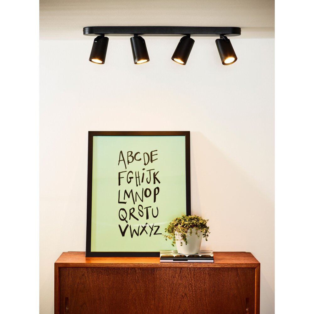 Foco de techo Lucide XYRUS LED Negro, 4 luces main product photo