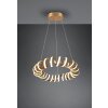 Trio Curl Lámpara Colgante LED dorado, 1 luz
