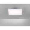 Leuchten-Direkt CANVAS Lámpara de Techo LED Blanca, 1 luz, Mando a distancia