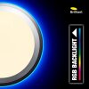 Brilliant Dinos Lámpara de Techo LED Plata, 1 luz, Mando a distancia, Cambia de color