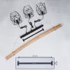 Seegaard Lámpara Colgante Negro, 3 luces