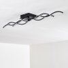 Flow Lámpara de Techo LED Negro, 2 luces