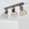 Bitterroot Lámpara de Techo Gris, Madera oscura, 3 luces