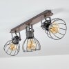 Bitterroot Lámpara de Techo Gris, Madera oscura, 3 luces