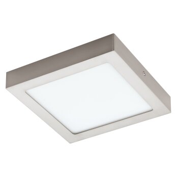 Eglo FUEVA-C Lámpara de Techo LED Níquel-mate, 1 luz, Cambia de color