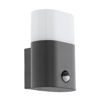 Eglo FAVRIA Aplique para exterior LED Antracita, 1 luz, Sensor de movimiento