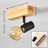 Barbengo Lámpara de Techo Madera clara, Negro, 1 luz