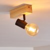 Barbengo Lámpara de Techo Madera clara, Negro, 1 luz