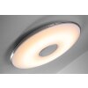 Trio Tokyo Lámpara de techo LED Cromo, 1 luz, Mando a distancia
