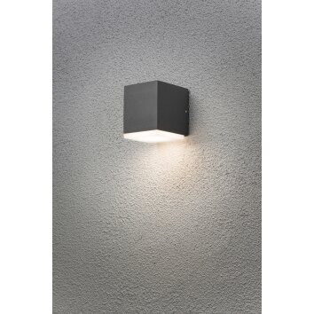 Konstsmide Monza Aplique LED Antracita, 1 luz