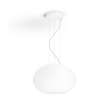 Philips Hue Ambiance White & Color Flourish Lámpara Colgante LED Blanca, 1 luz, Cambia de color