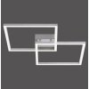 Leuchten Direkt Ls-MAXI Lámpara de Techo LED Acero inoxidable, 2 luces, Mando a distancia, Cambia de color