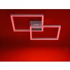 Leuchten Direkt Ls-MAXI Lámpara de Techo LED Acero inoxidable, 2 luces, Mando a distancia, Cambia de color