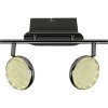 Brilliant Cassy Foco de techo LED Cromo, 2 luces, Mando a distancia, Cambia de color