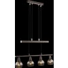 Globo Isla Lámpara Colgante LED Bronce, 4 luces