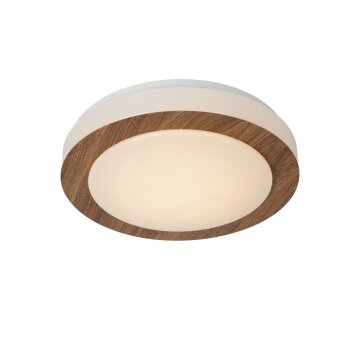 Lucide DIMY Lámpara de Techo LED Madera oscura, 1 luz