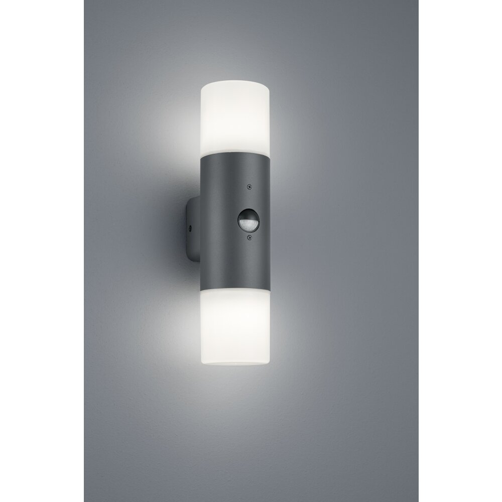 Trio HOOSIC Aplique para exterior Antracita, 2 luces, Sensor de movimiento main product photo