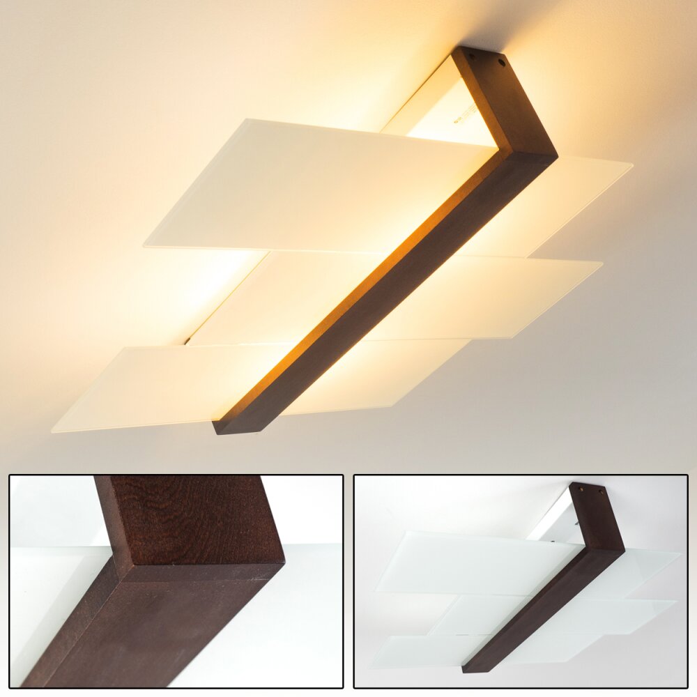 Lovikka Lámpara de Techo Madera oscura, 2 luces main product photo