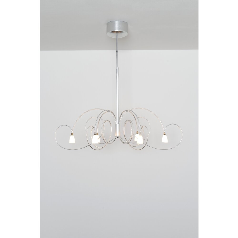 Holländer ROSASPINA OVAL Lámpara Colgante Plata, 6 luces main product photo