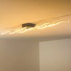 Grant Lámpara de techo LED Acero inoxidable, 3 luces