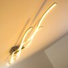Grant Lámpara de techo LED Acero inoxidable, 3 luces