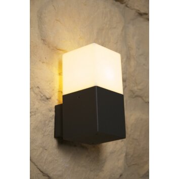 Trio HUDSON Aplique para exterior Negro, 1 luz