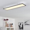 Salmi Lámpara de Techo LED Negro, Blanca, 1 luz