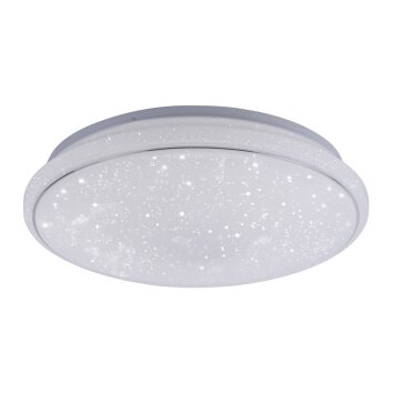 Leuchten Direkt Ls-JUPI Lámpara de Techo LED Blanca, 1 luz, Mando a distancia, Cambia de color