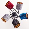 Liared Lámpara de Techo Negro, 5 luces
