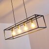 Ibusuki Lámpara Colgante dorado, Latón, Negro, 4 luces