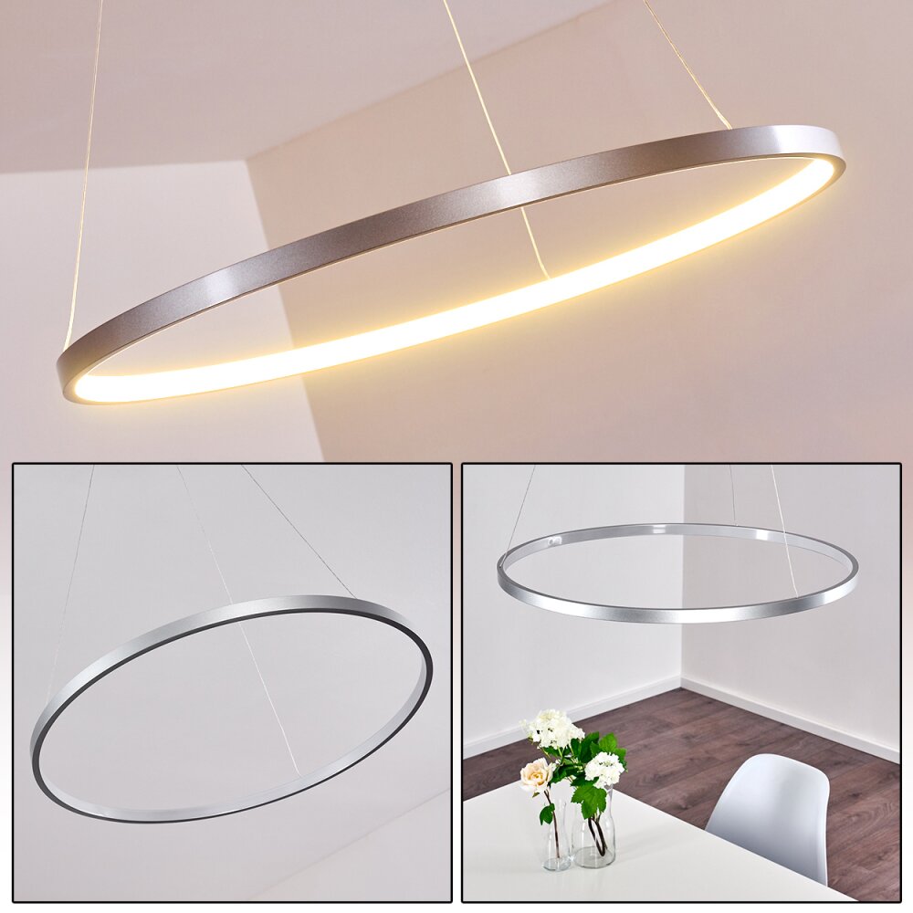 Canisteo Lámpara Colgante LED Plata, 1 luz main product photo