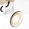 Brilliant Seed Lámpara de Techo Madera clara, Blanca, 3 luces