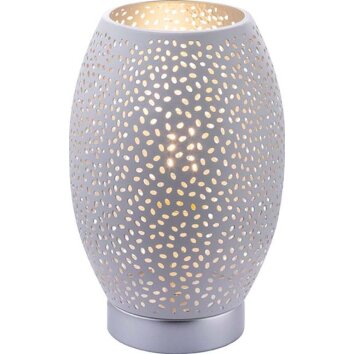 Globo VAS Lámpara de Mesa Plata, 1 luz