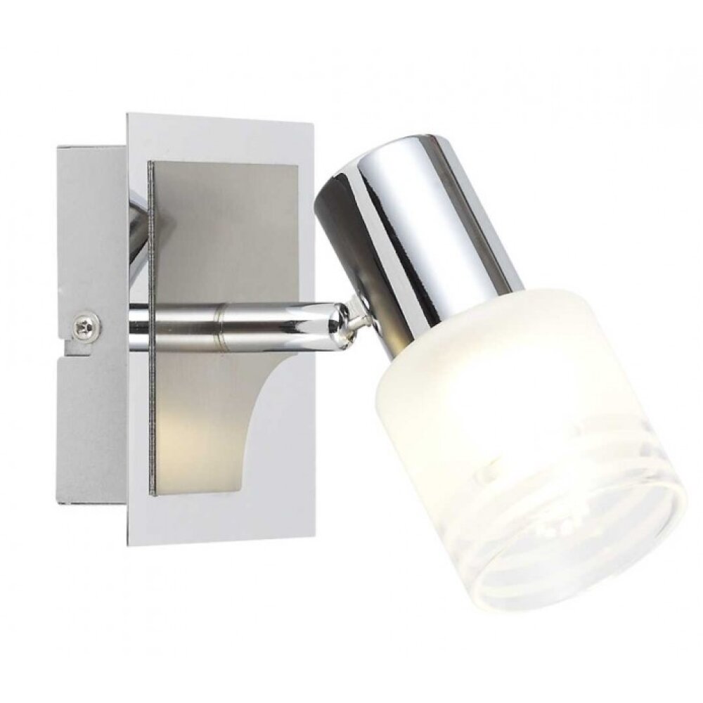 Brilliant Lea Foco de pared Cromo, Blanca, 1 luz main product photo