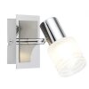 Brilliant Lea Foco de pared Cromo, Blanca, 1 luz