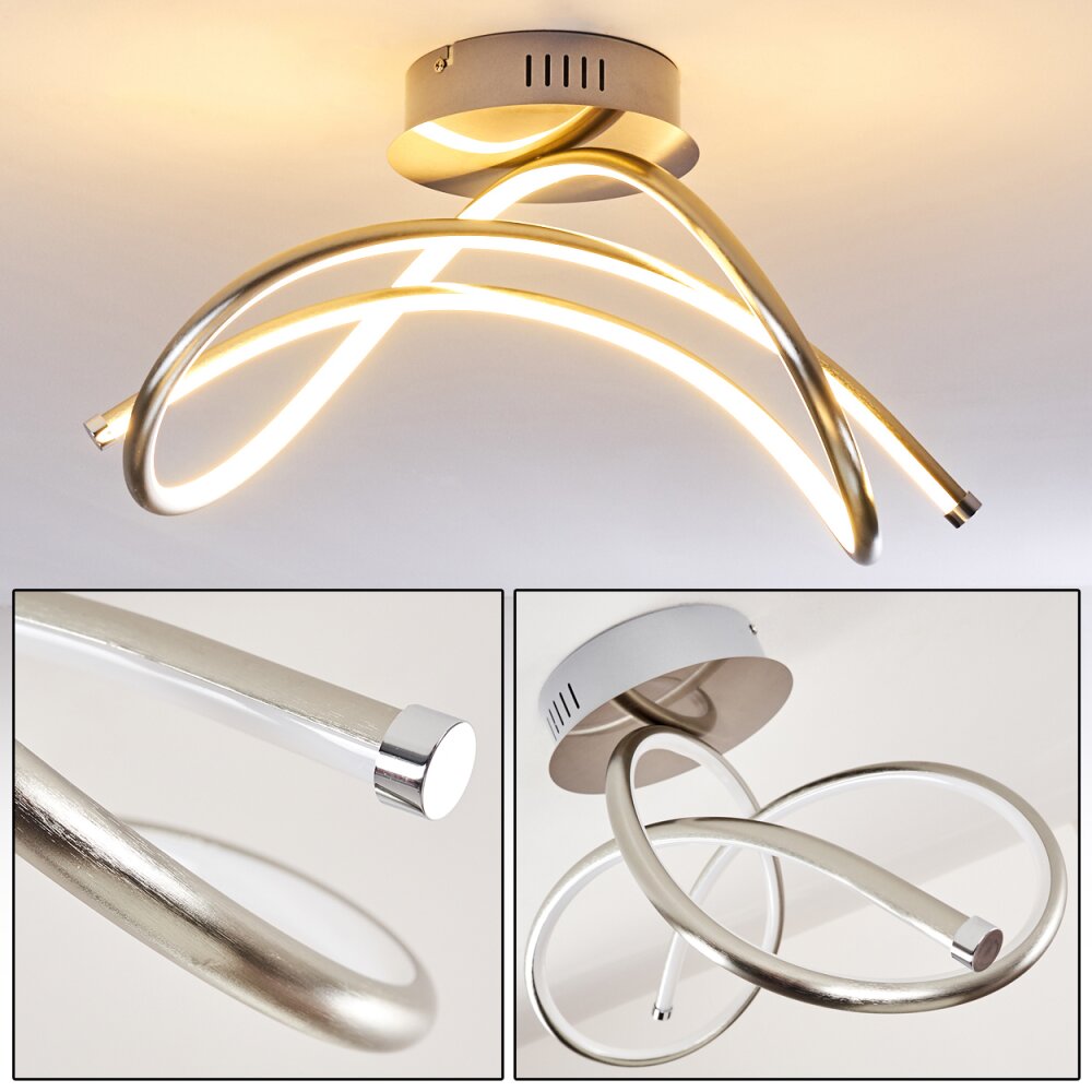 Wengi Lámpara de Techo LED Níquel-mate, 1 luz main product photo