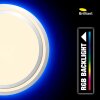 Brilliant Vilma Lámpara de Techo LED Plata, 1 luz, Mando a distancia, Cambia de color