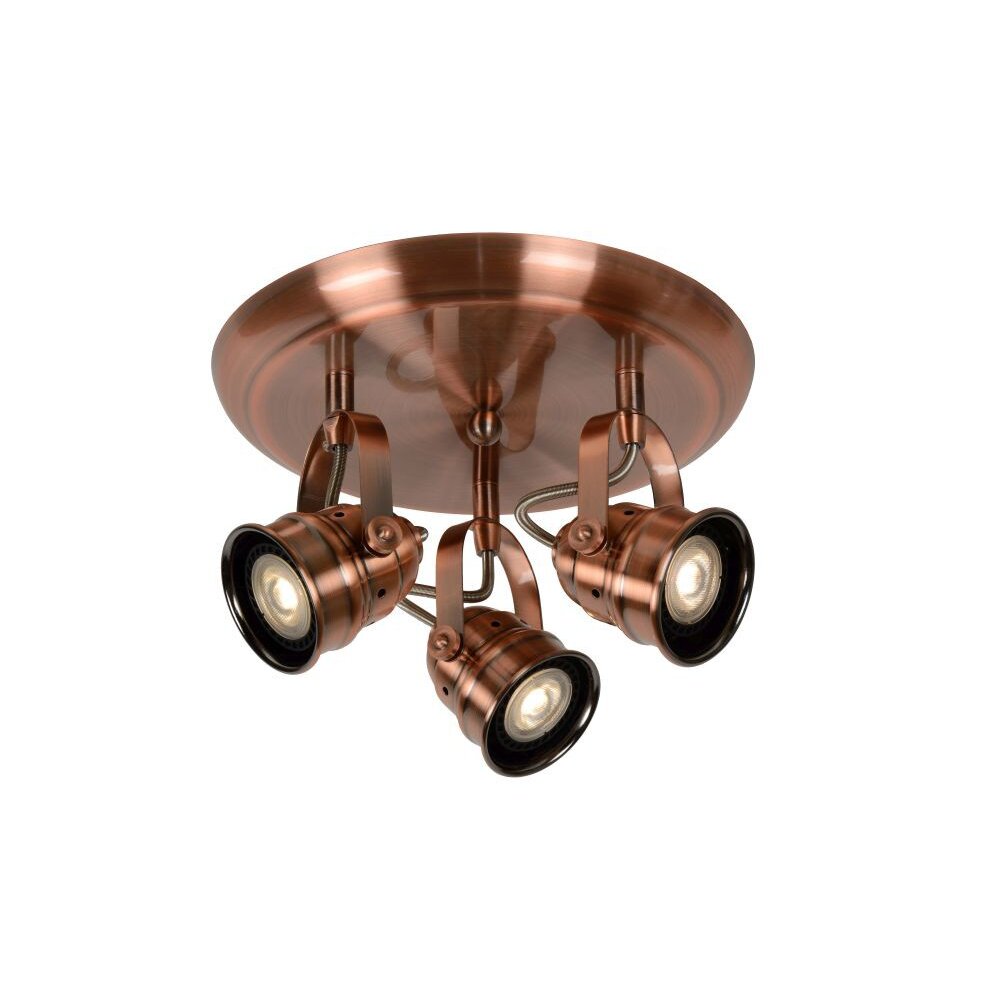 Lucide CIGAL Foco Cobre, 3 luces main product photo