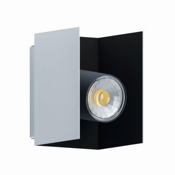 Eglo VISERBA Lámpara de Techo Aluminio, Negro, 1 luz