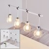 Barakaldo Lámpara Colgante Cromo, Blanca, 4 luces