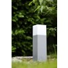 Trio HUDSON Poste de jardin Gris, 1 luz