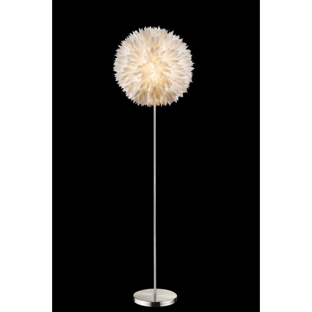 Globo Lámpara de pie Níquel-mate, 1 luz main product photo