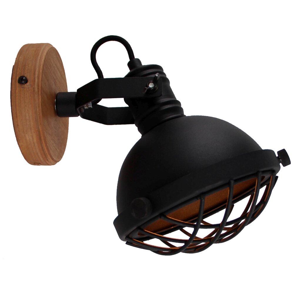 Brilliant Emma Foco de pared Marrón, Negro, 1 luz main product photo