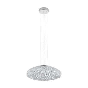 Eglo CLEMENTE Lámpara colgante Cromo, Aspecto de cristal, 3 luces