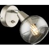 Globo ROMAN Foco de pared LED Níquel-mate, 1 luz