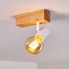 Barbengo Lámpara de Techo Madera clara, 1 luz